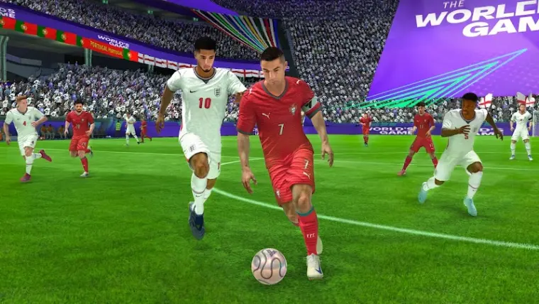 Captura de ecrã do EA SPORTS FC Mobile durante um jogo
