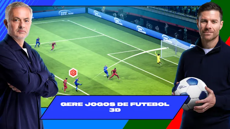 Captura de ecrã do Top Eleven com o ecrã de gestão da equipa